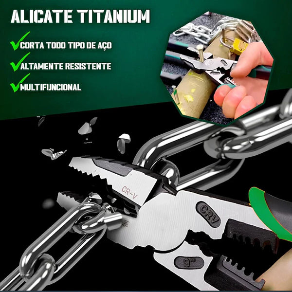 Alicate Titanium Profissional 5 em 1 (Corta Tudo!)