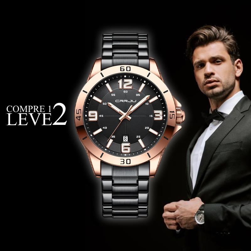 [COMPRE 1 LEVE 2] Relógio Masculino Luxury Fusion Minimalista + BRINDE Exclusivo