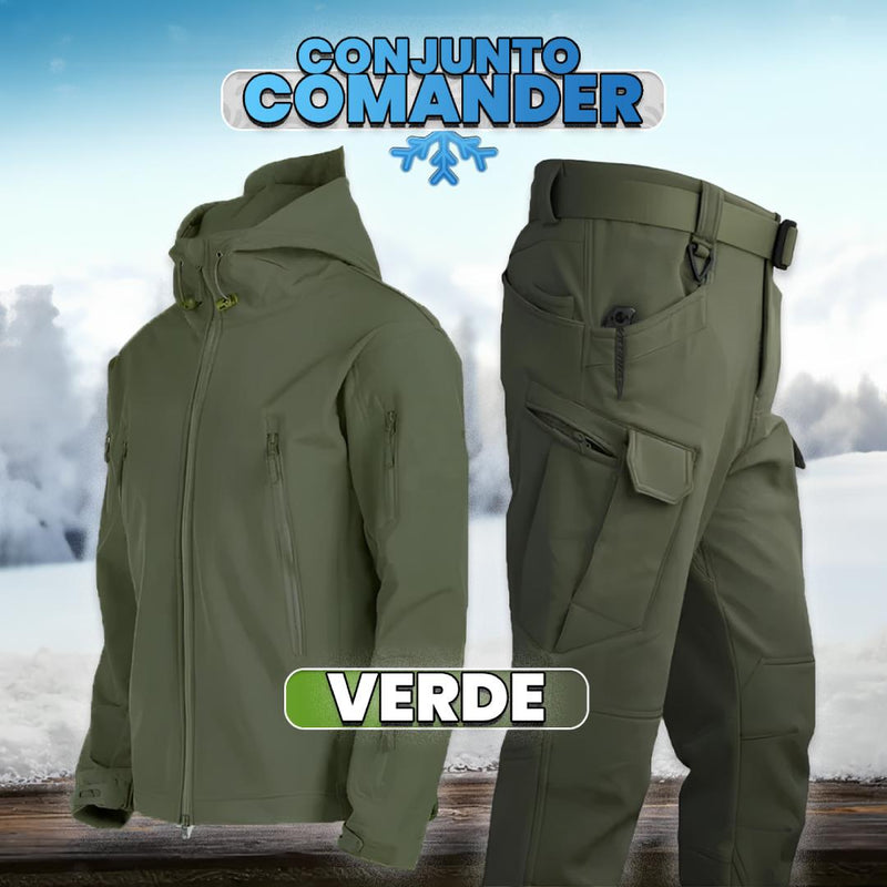 Conjunto Traje Militar Comander (Blindado e Resistente Contra o Frio e Rasgos!)